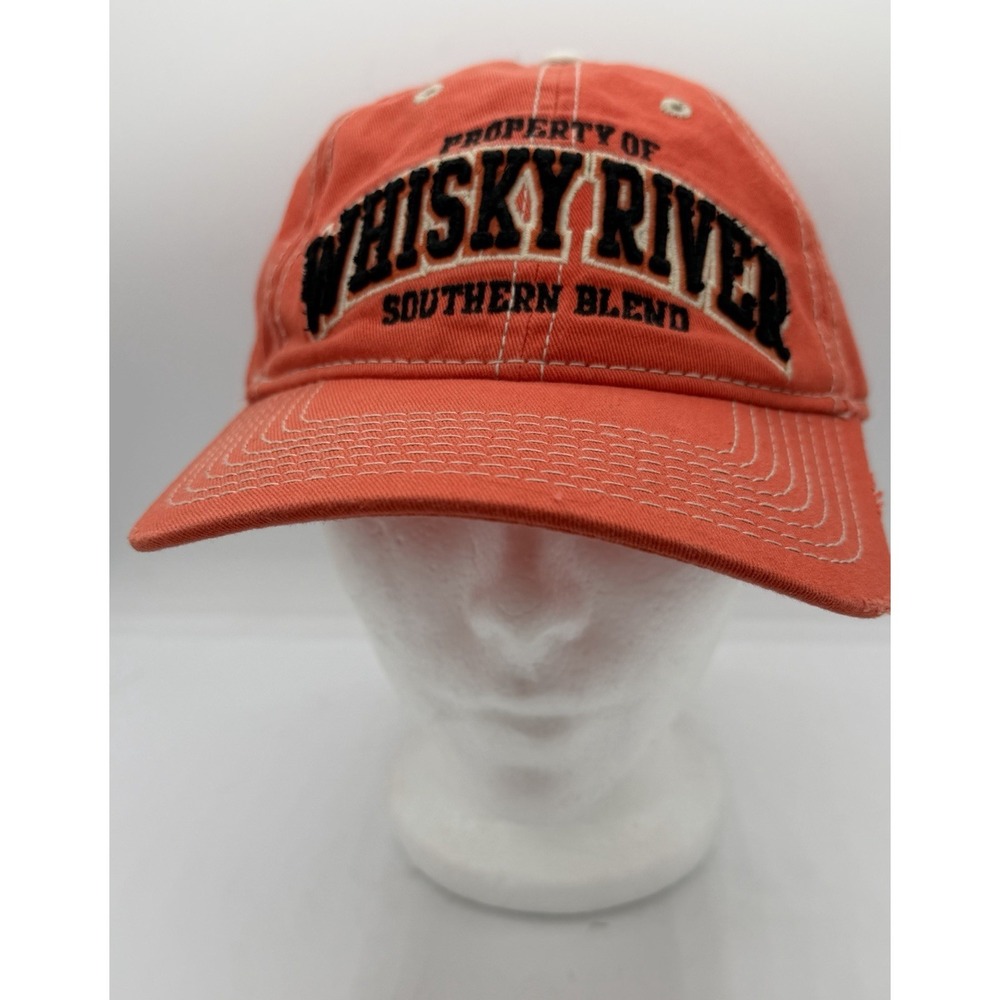 Property Of Whiskey River Southern Blend Orange Hat One Size